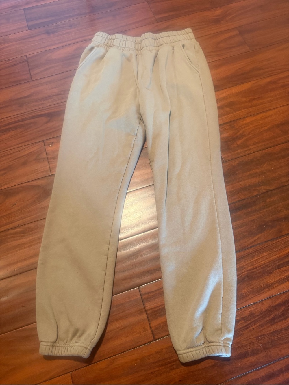 POPFLEX Taupe High-Waist Jogger Pantsuit Pants - Picture 5 of 12